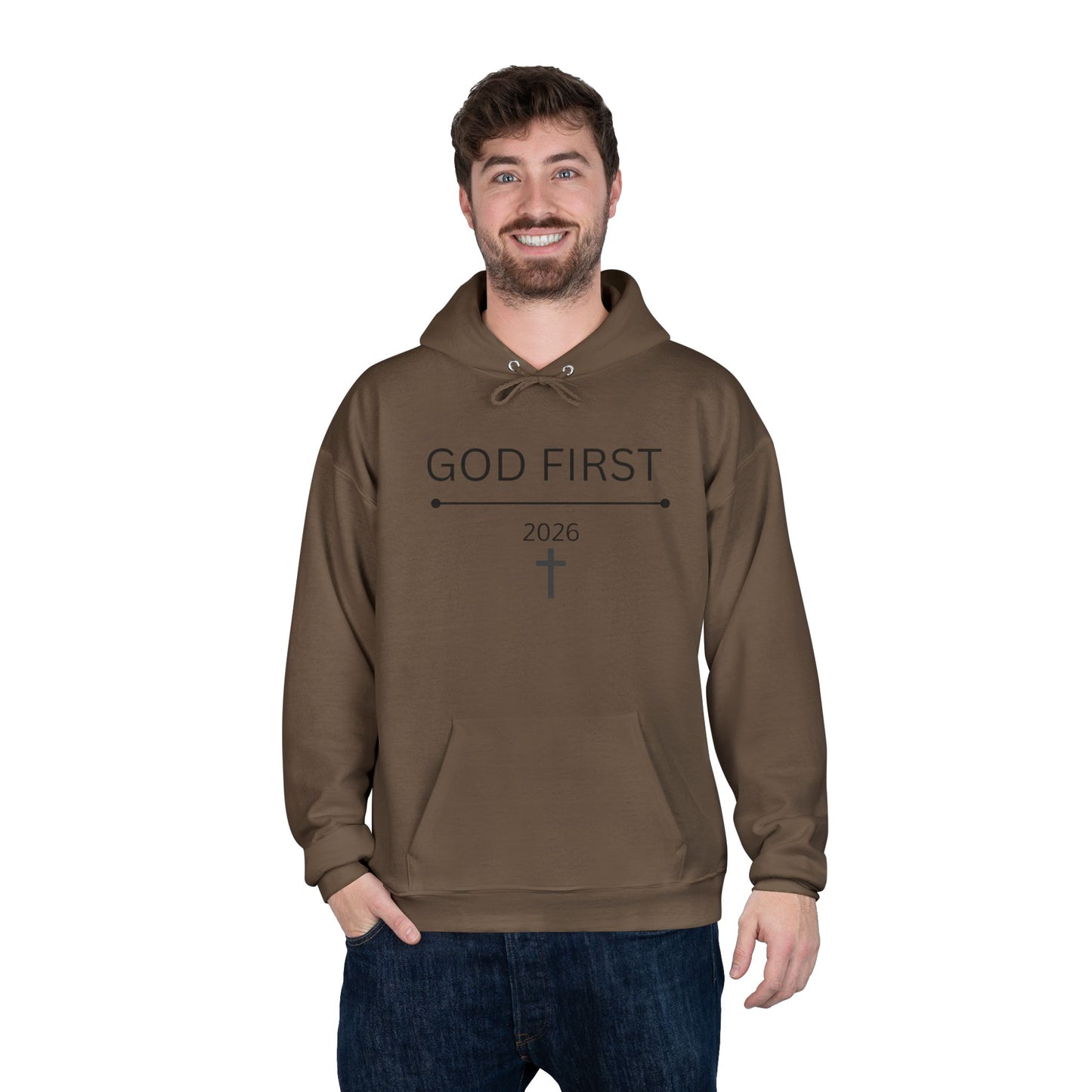 God First Cross Hoodie — Inspirational Christian Pullover (2026)