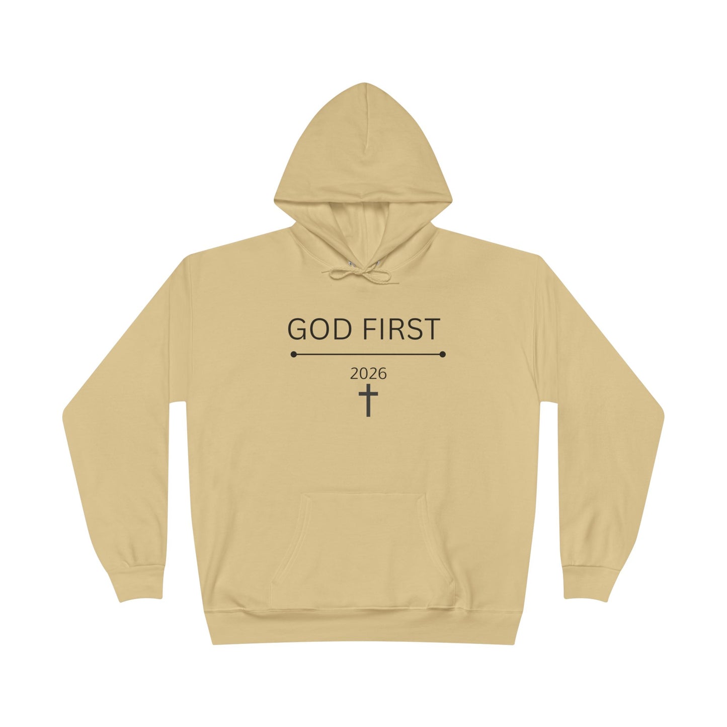 God First Cross Hoodie — Inspirational Christian Pullover (2026)