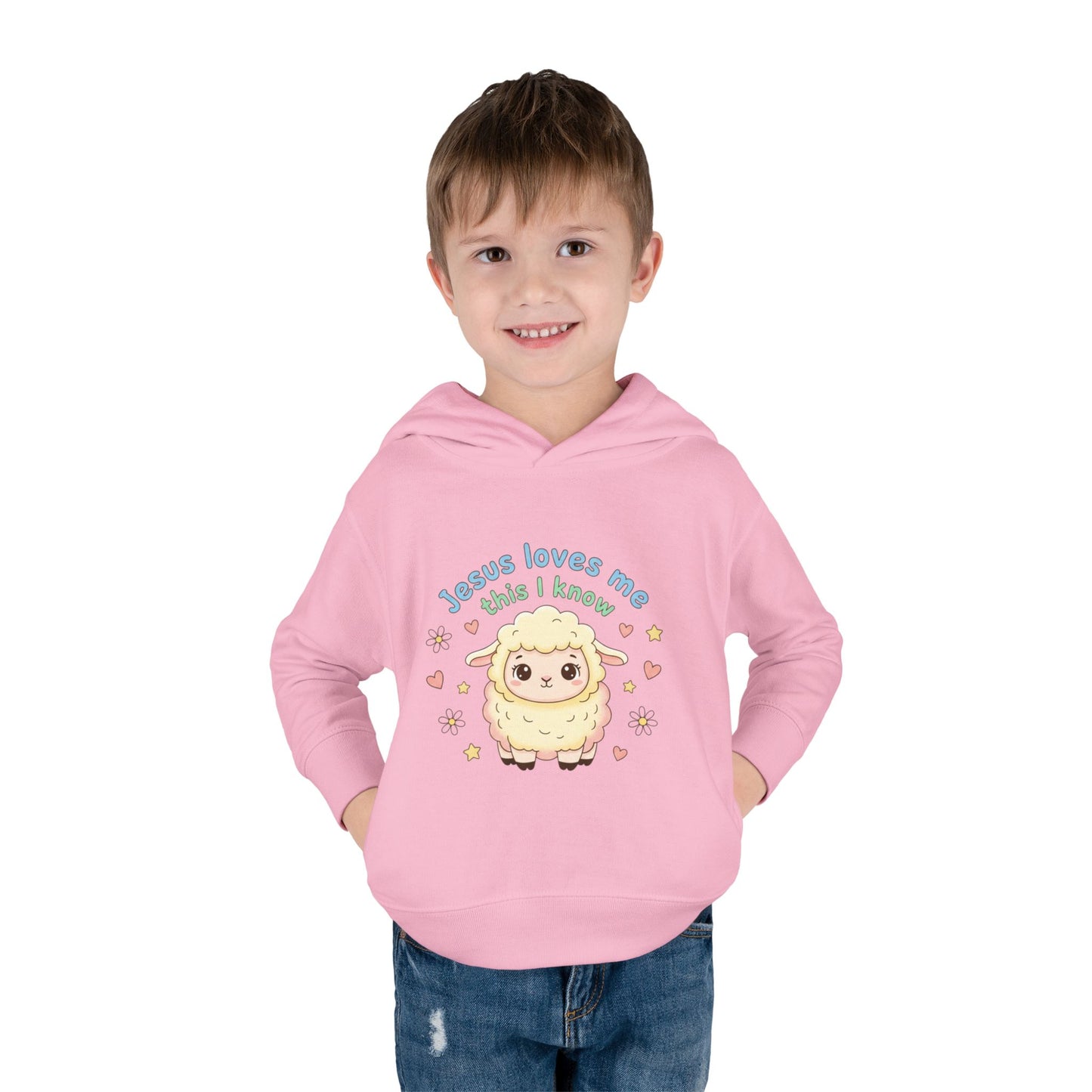 Toddler Hoodie - "Jesus Loves Me This I Know" Lamb Pullover