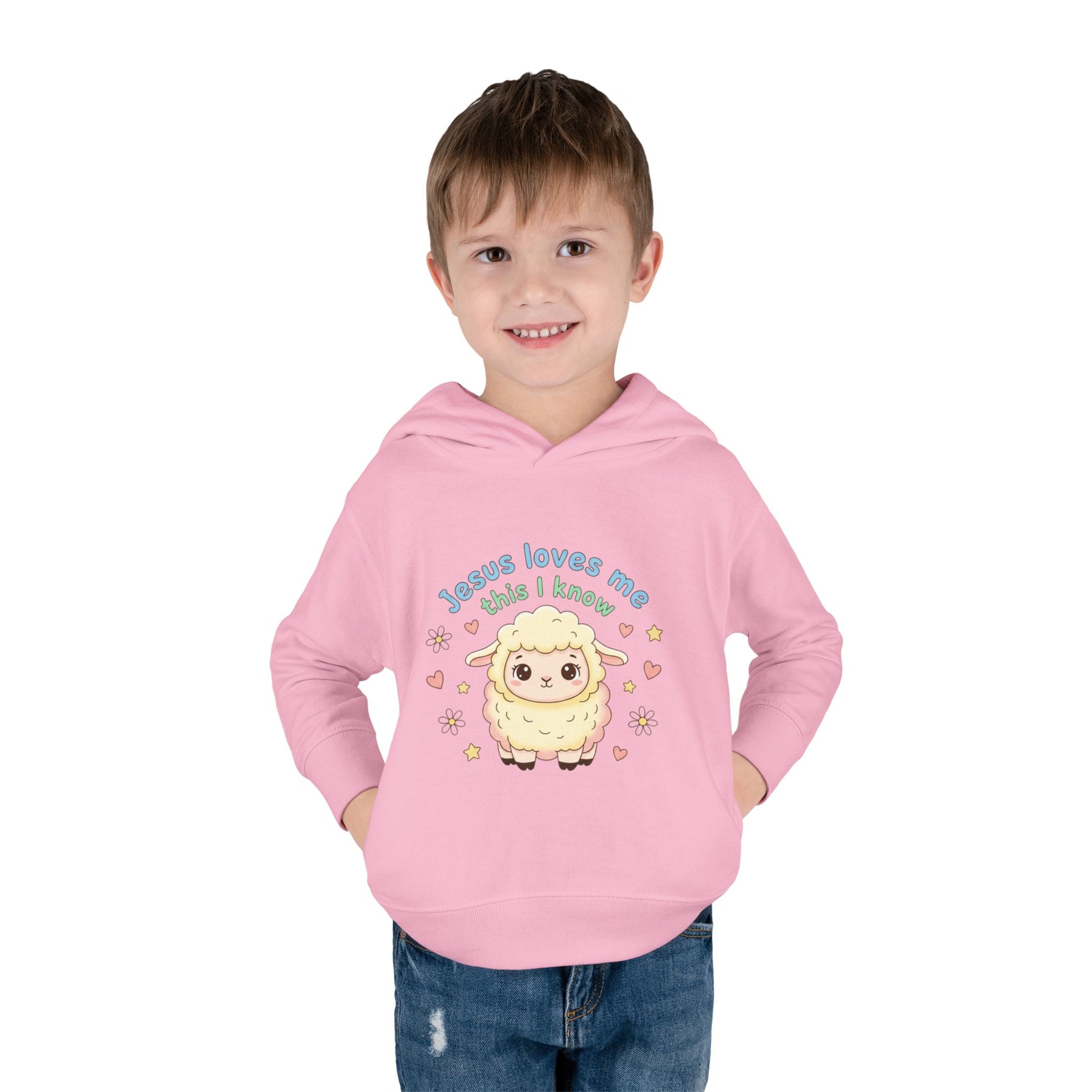 Toddler Hoodie - "Jesus Loves Me This I Know" Lamb Pullover