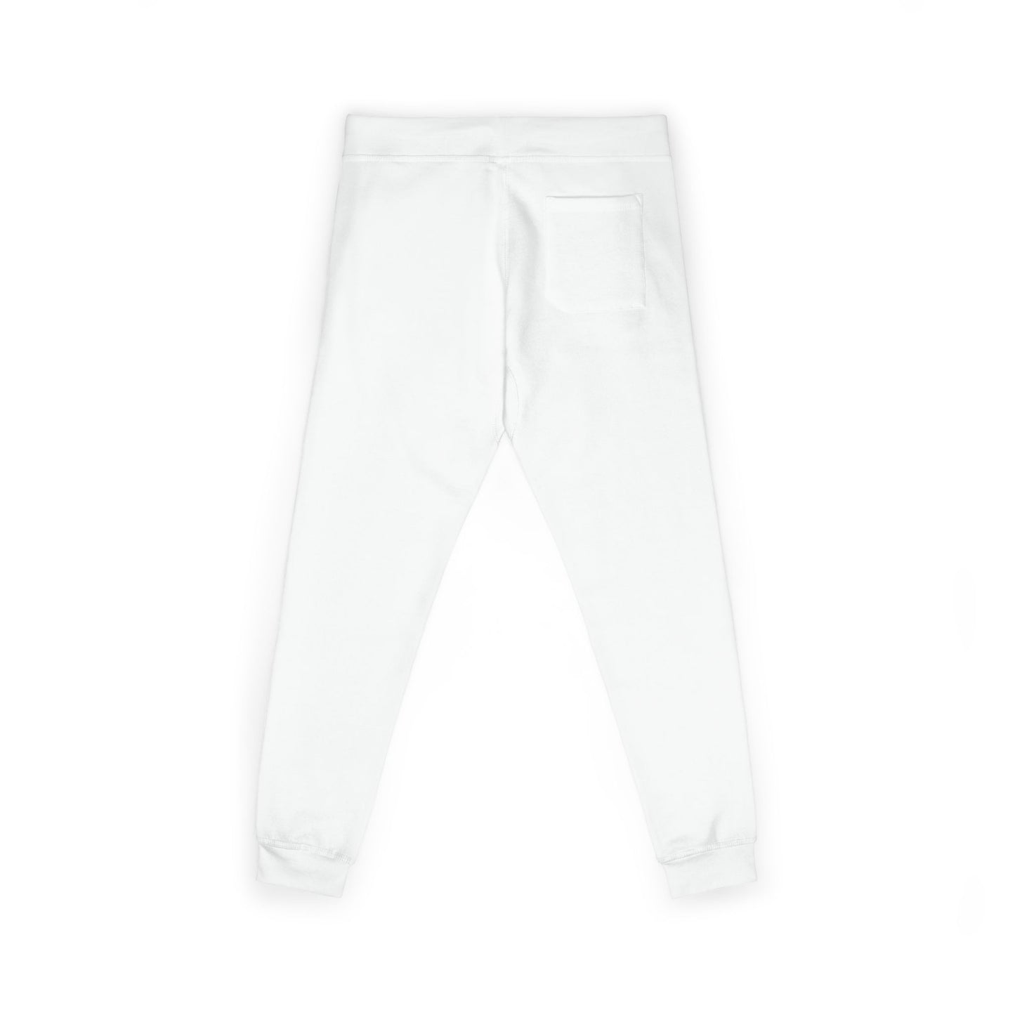 Embroidered 'The Lord will fight for you' Fleece Sweatpants. Soft White Joggers