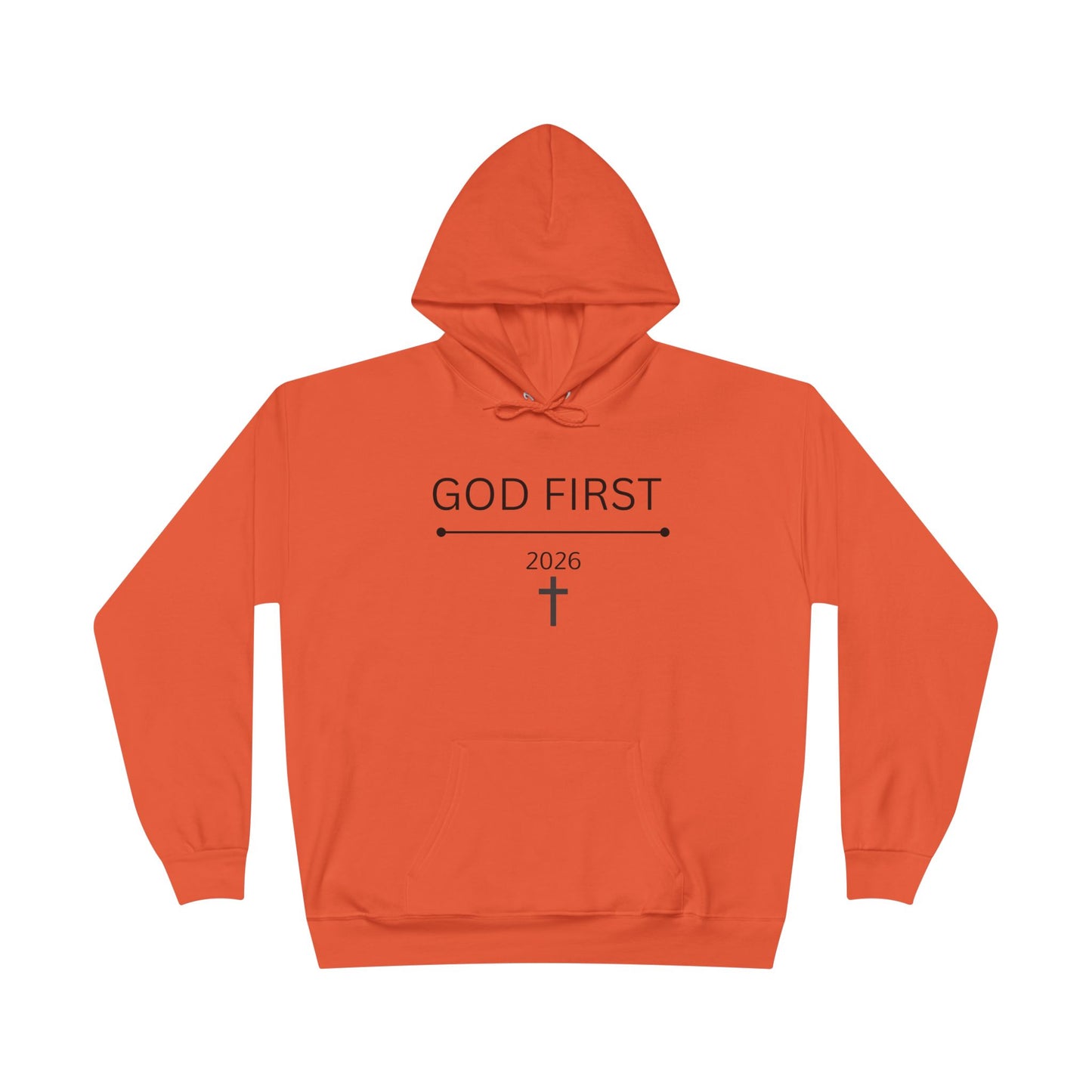 God First Cross Hoodie — Inspirational Christian Pullover (2026)