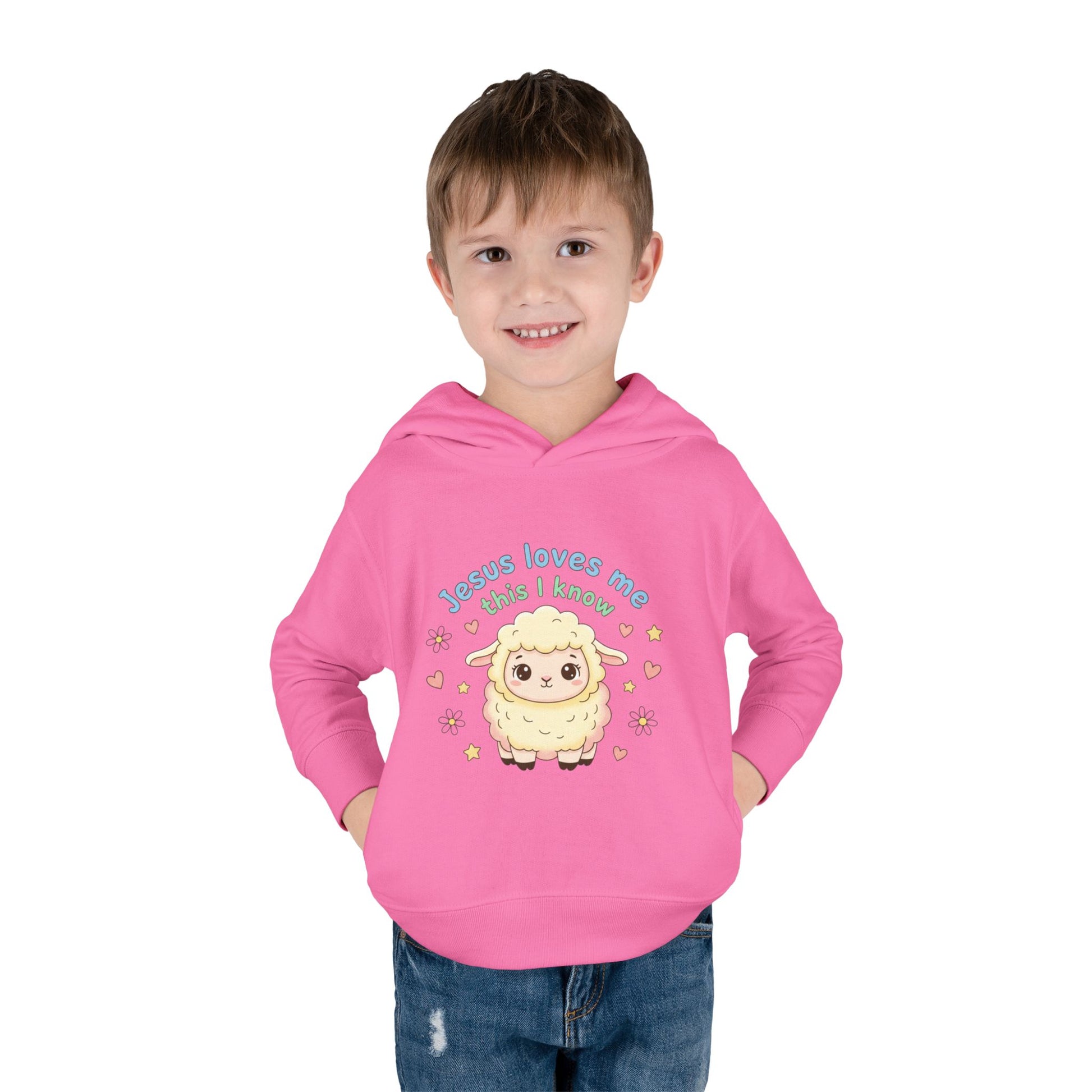 Toddler Hoodie - "Jesus Loves Me This I Know" Lamb Pullover