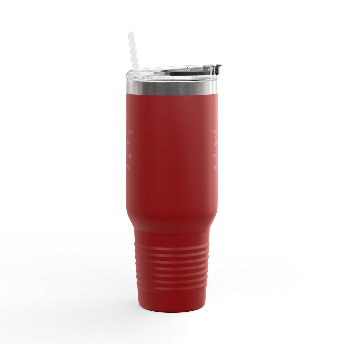40oz Insulated Travel Mug, Inspirational Script Faith Quote