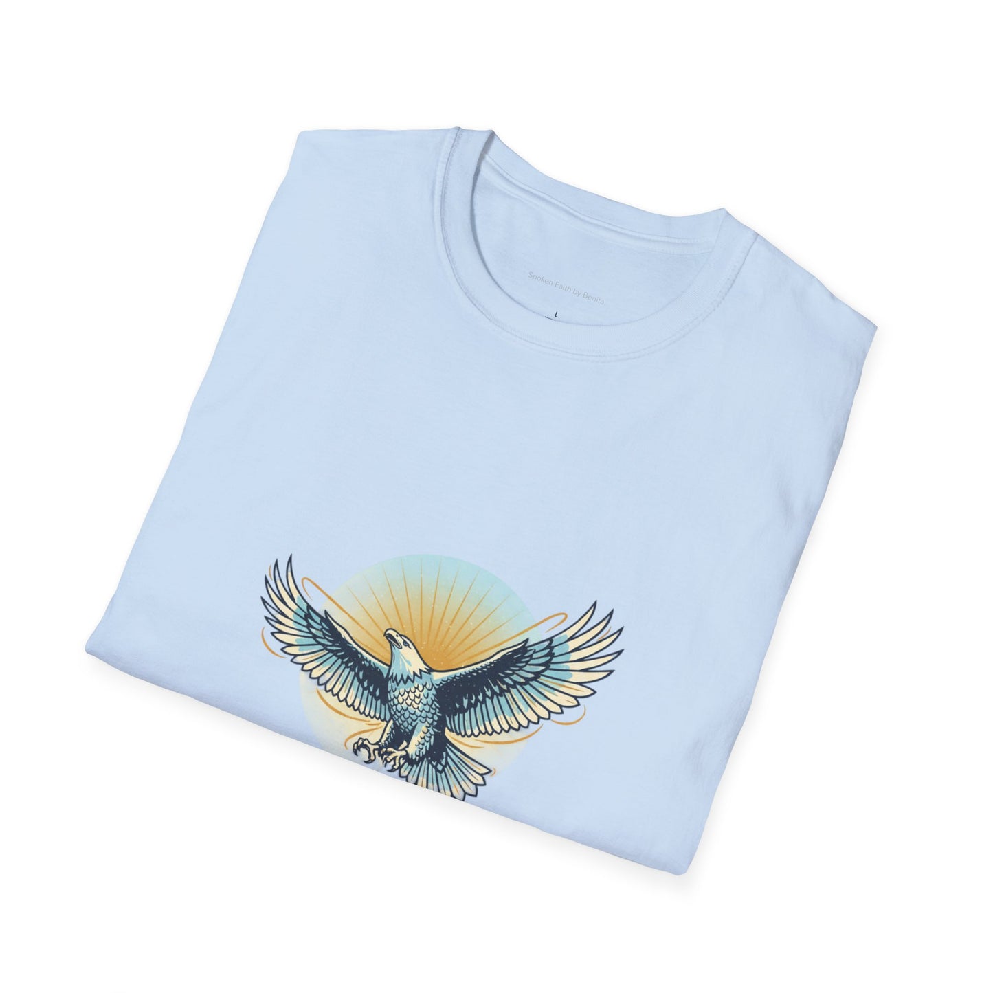 Eagle Wings Graphic T-Shirt "They will soar on wings like eagles" Inspirational Tee