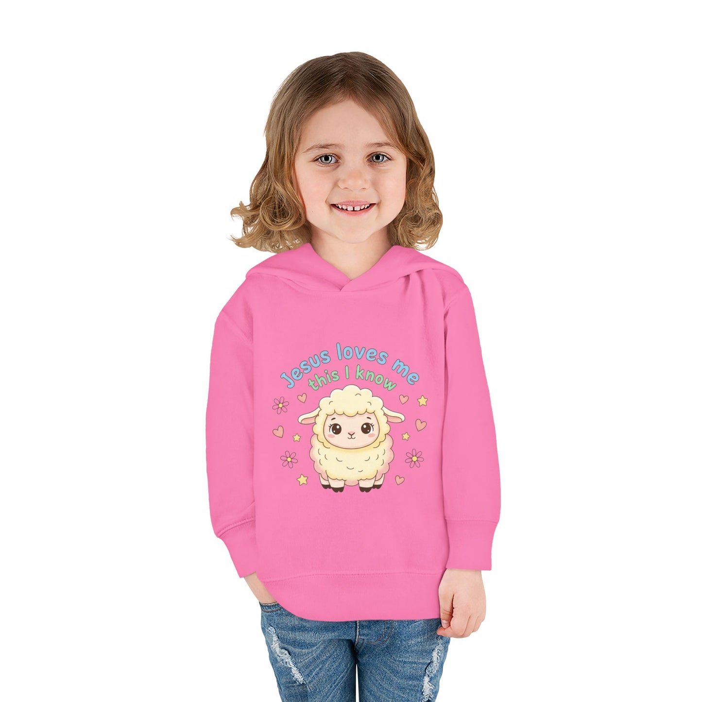 Toddler Hoodie - "Jesus Loves Me This I Know" Lamb Pullover