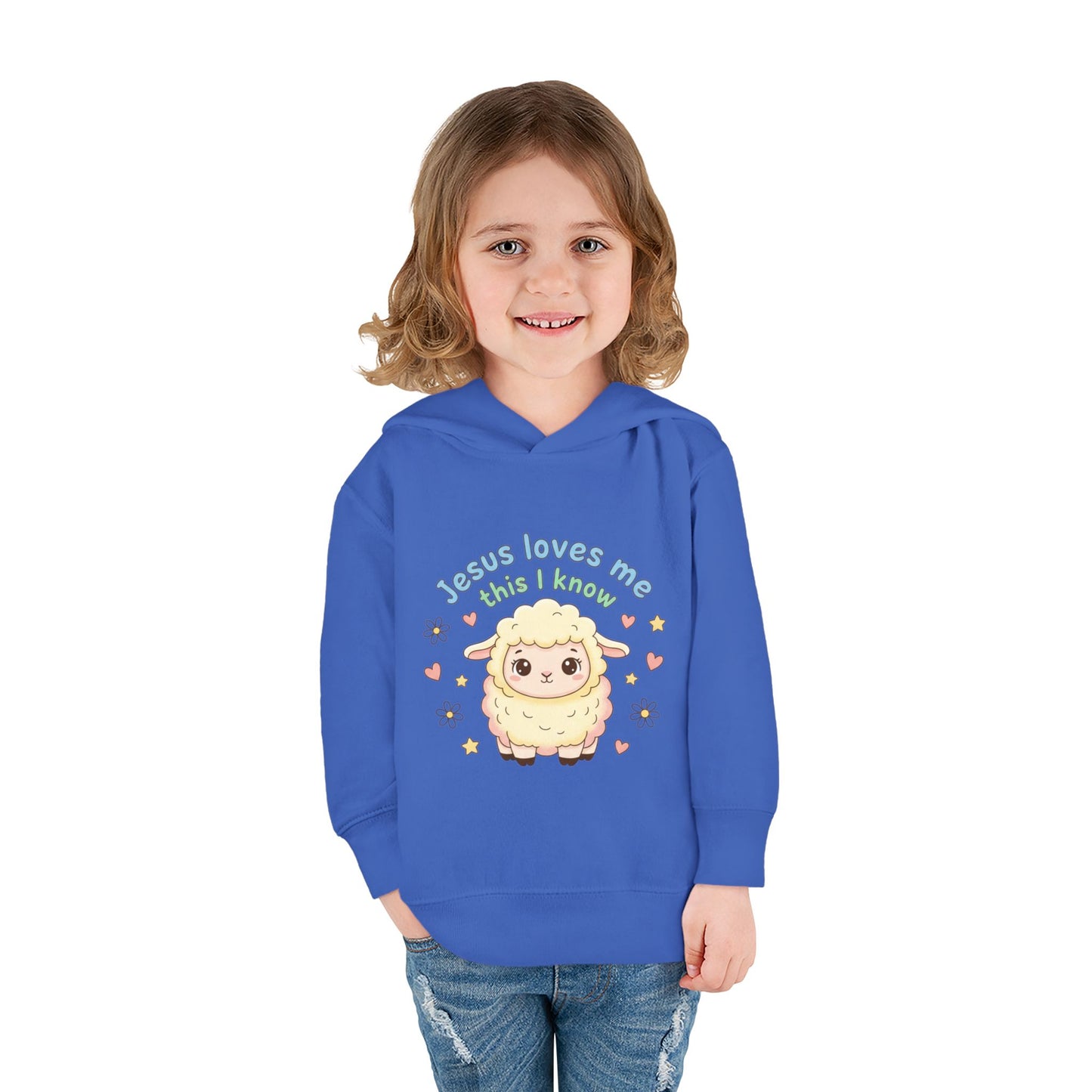 Toddler Hoodie - "Jesus Loves Me This I Know" Lamb Pullover