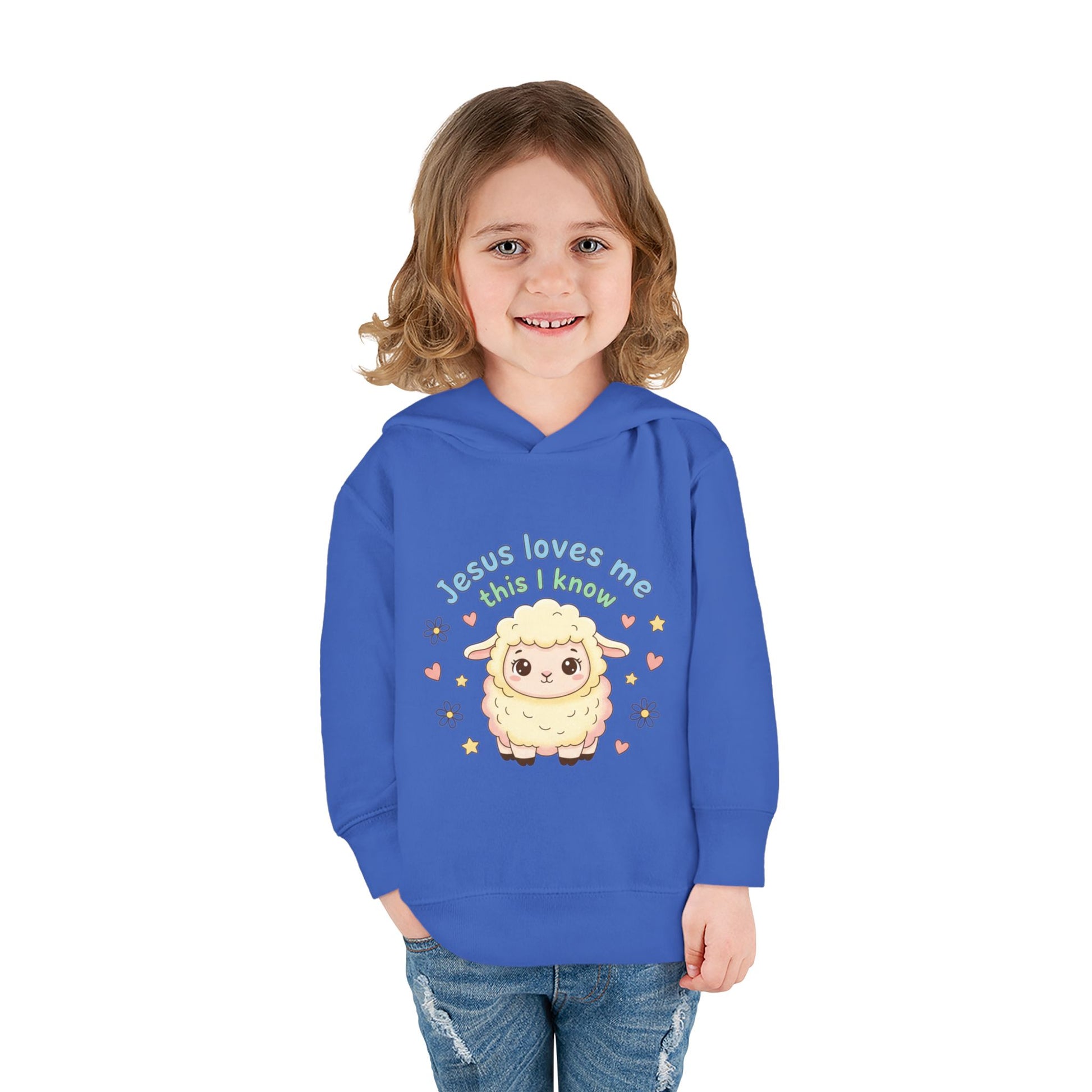 Toddler Hoodie - "Jesus Loves Me This I Know" Lamb Pullover