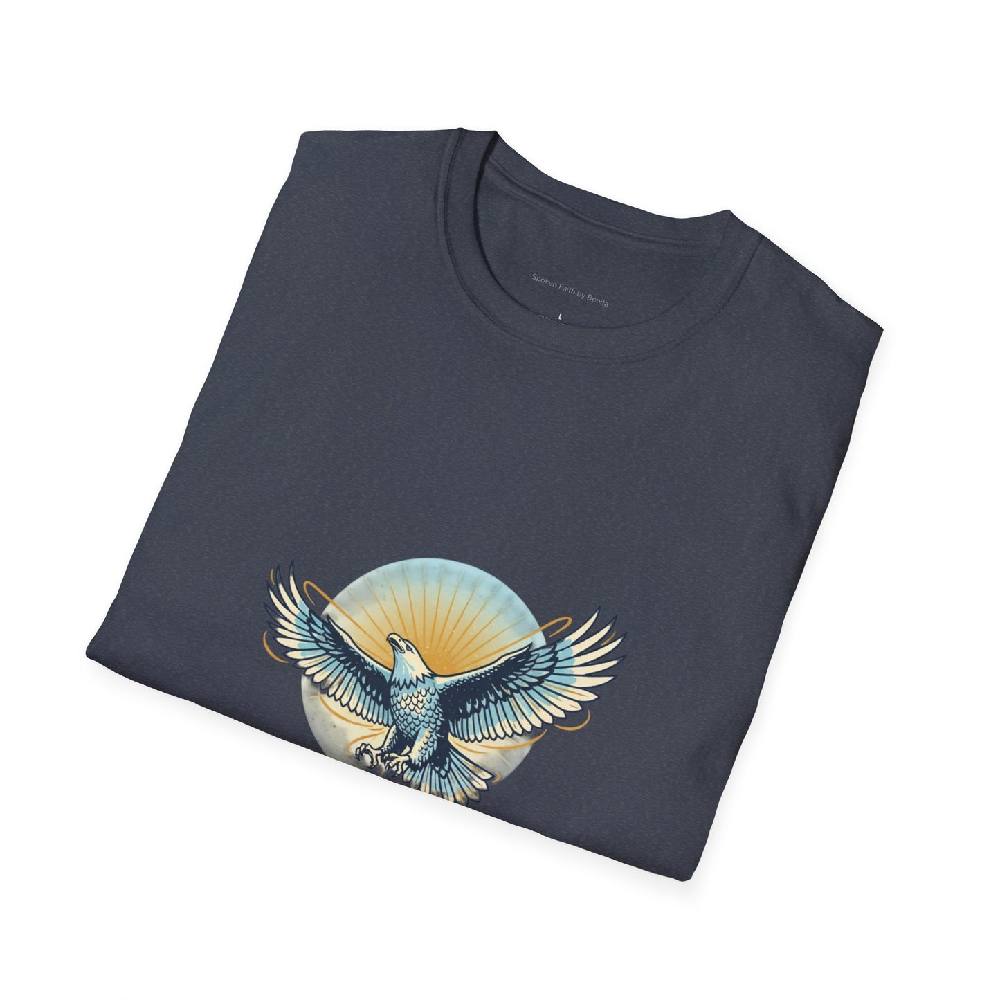 Eagle Wings Graphic T-Shirt "They will soar on wings like eagles" Inspirational Tee