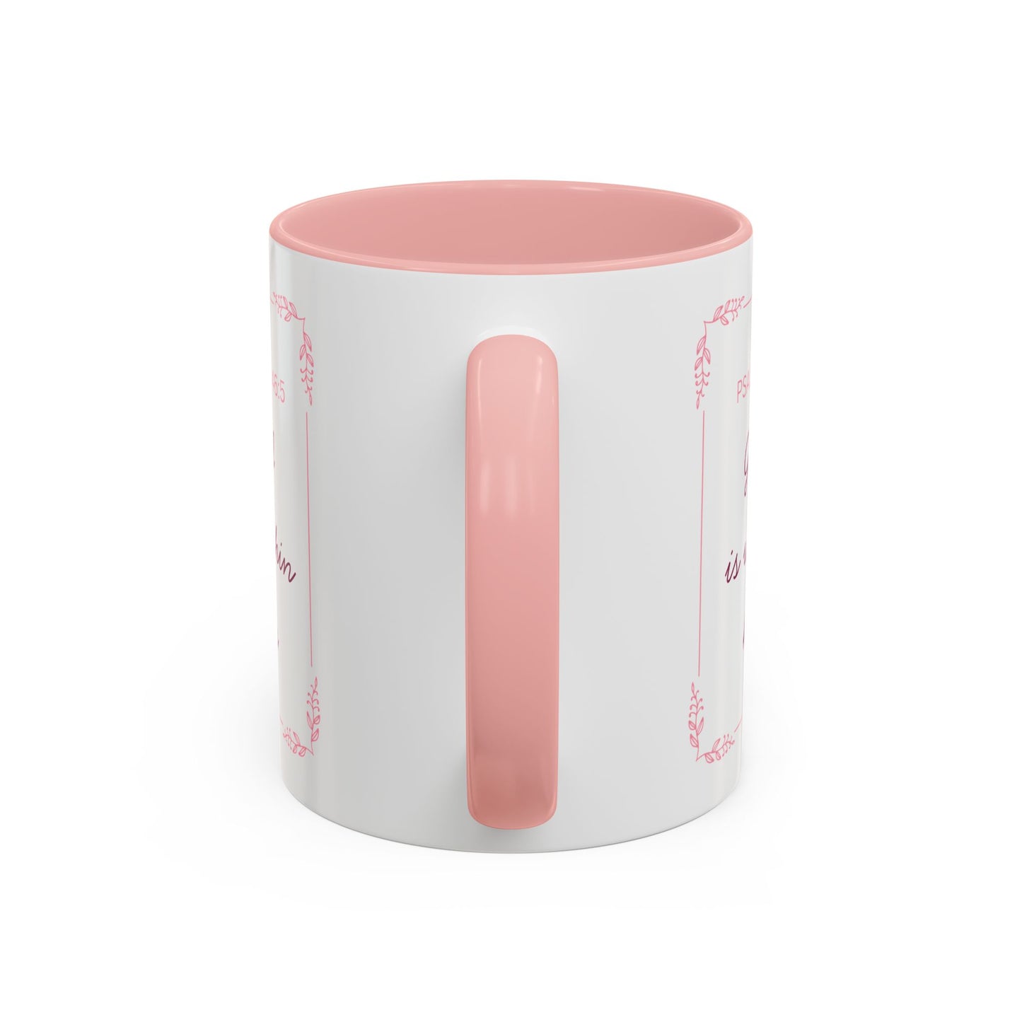Psalms 46:5 Accent Coffee Mug  "God Is Within Her" Inspirational Ceramic Mug