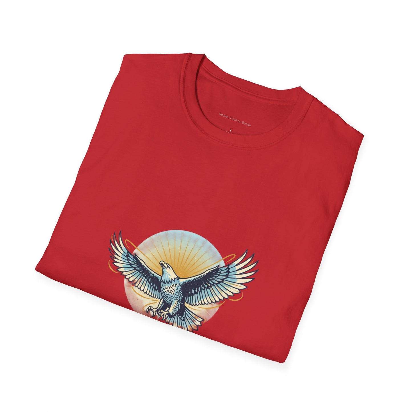Eagle Wings Graphic T-Shirt "They will soar on wings like eagles" Inspirational Tee