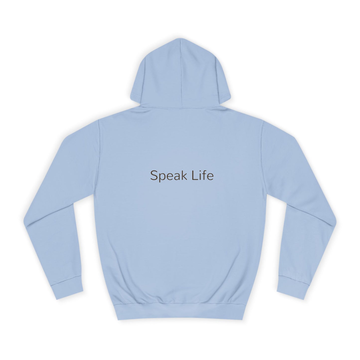 Christian Cross Hoodie - Floral Cross "Speak Life" Religious Pullover