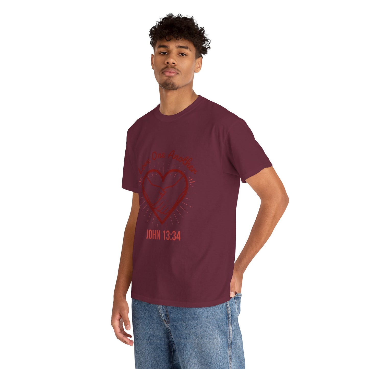 John 13:34 'Love One Another' T-Shirt - Christian Faith Tee
