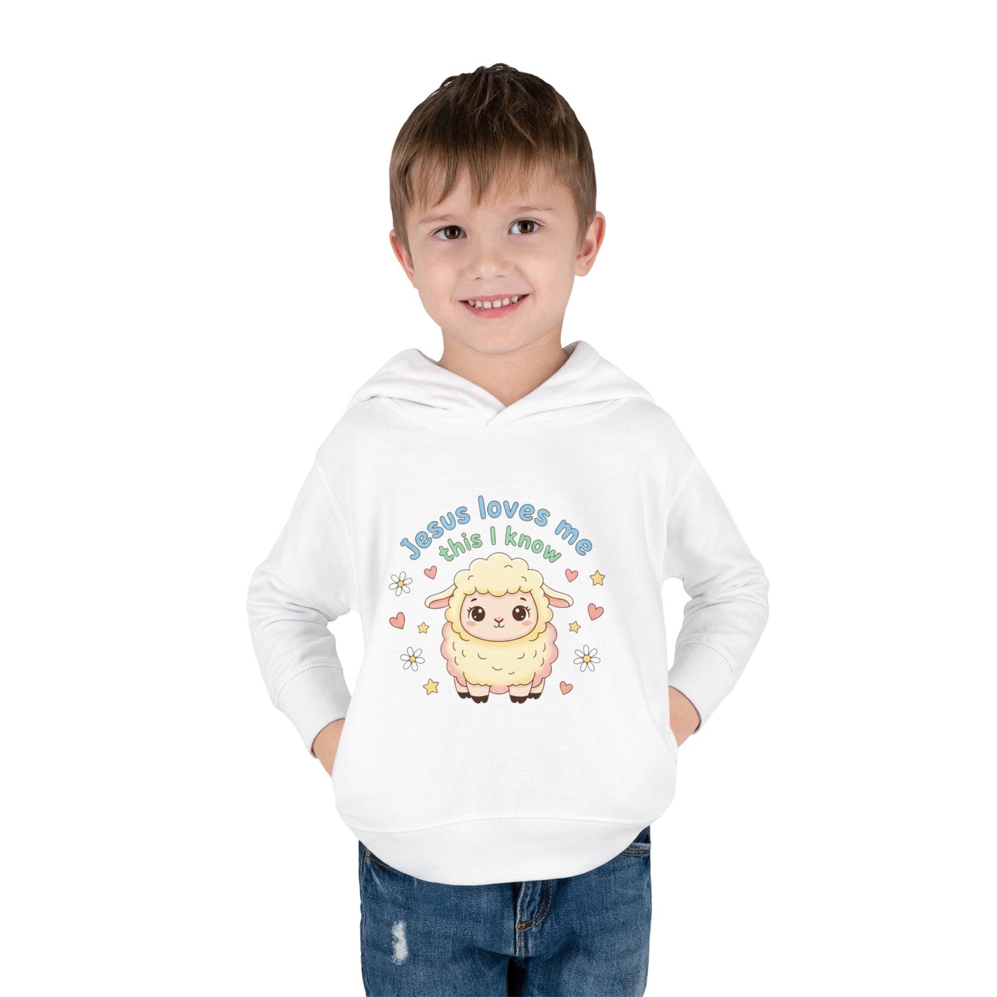 Toddler Hoodie - "Jesus Loves Me This I Know" Lamb Pullover