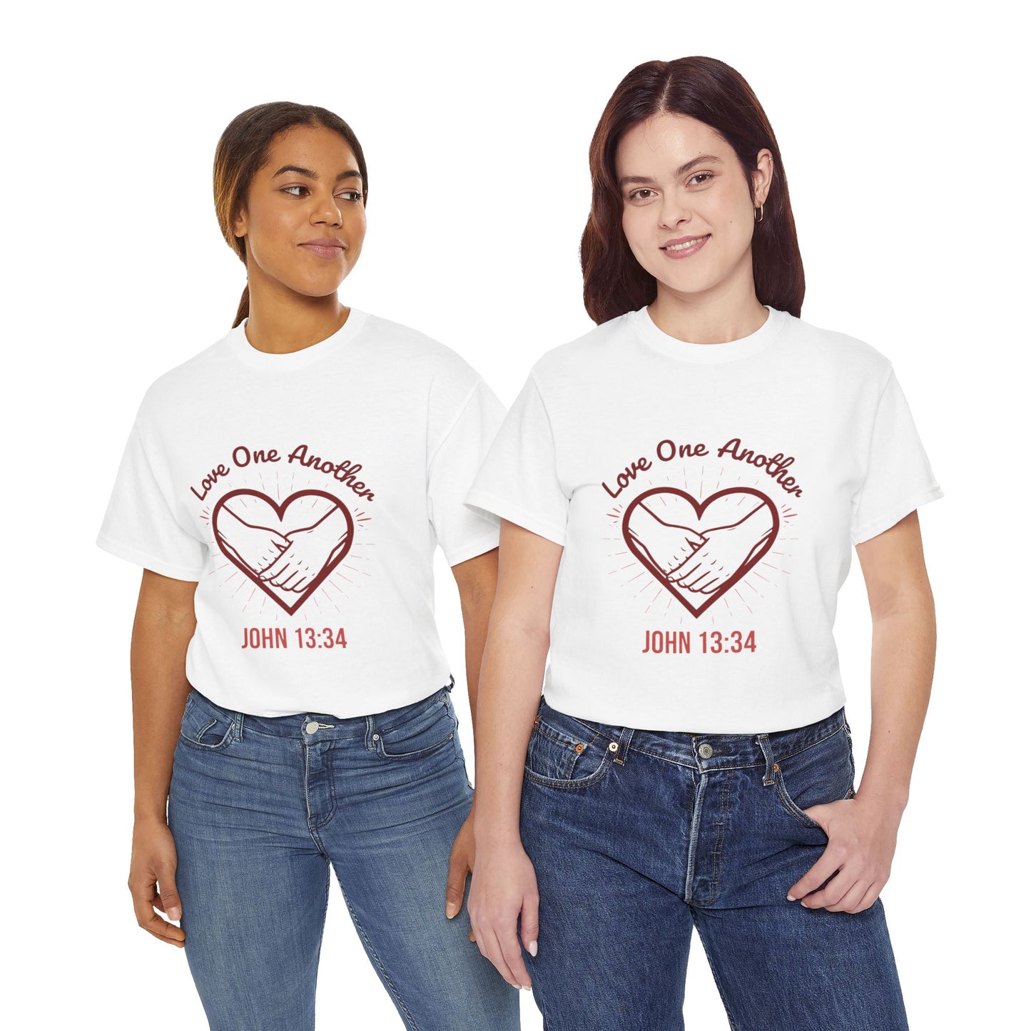 John 13:34 'Love One Another' T-Shirt - Christian Faith Tee