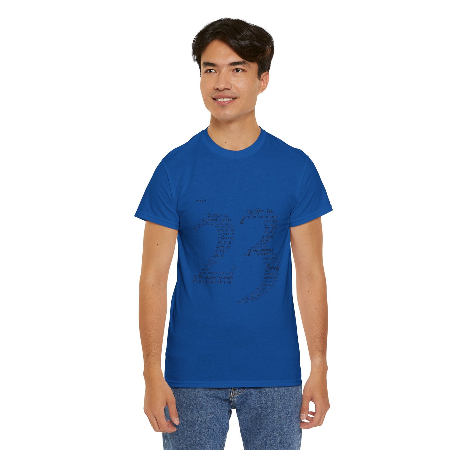 Psalm 23 T‑Shirt; from verse 1 to 6
