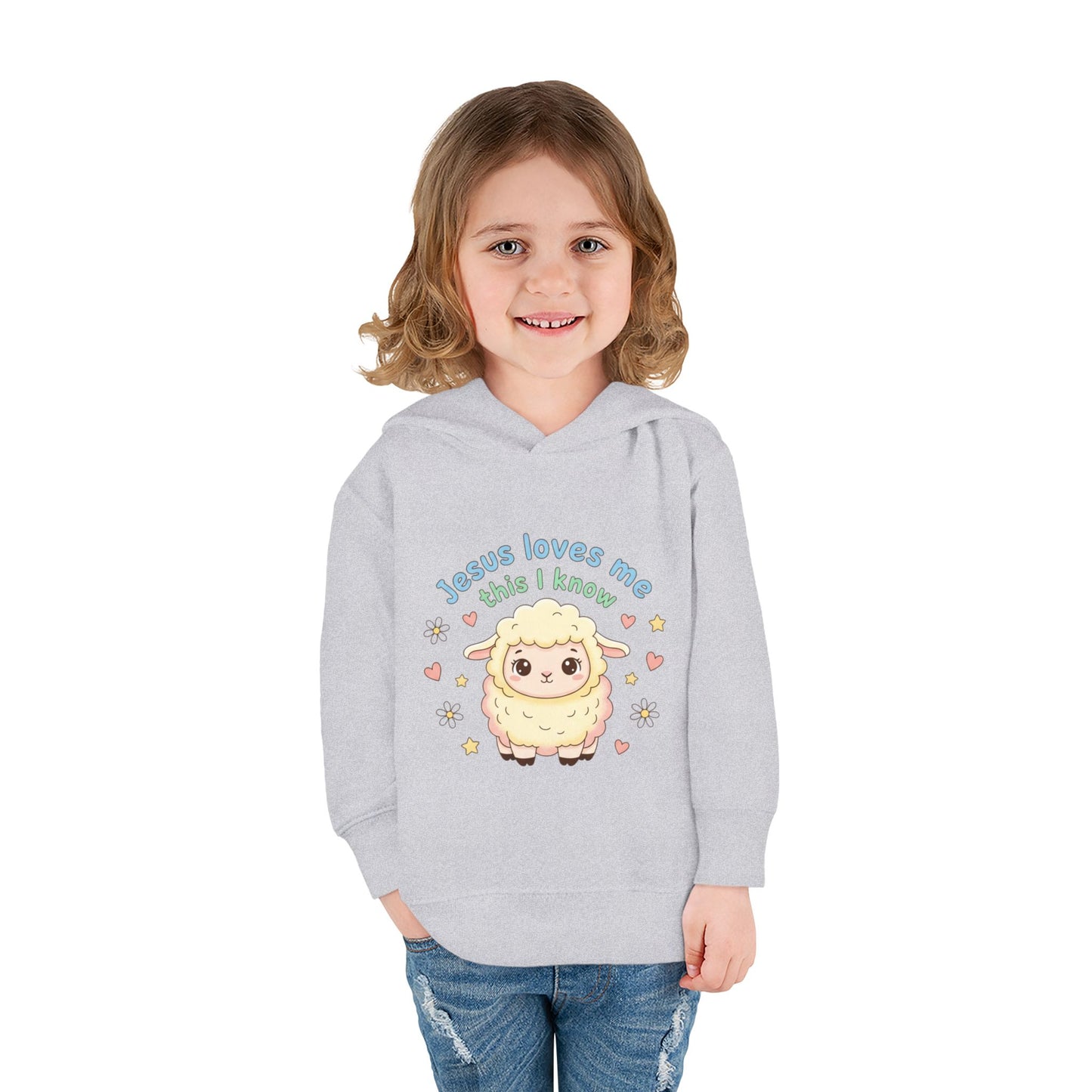Toddler Hoodie - "Jesus Loves Me This I Know" Lamb Pullover