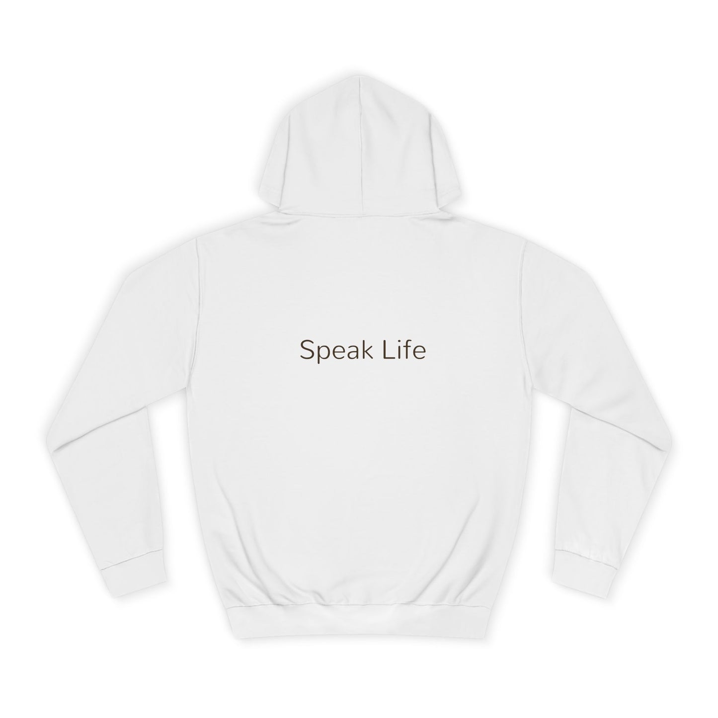 Christian Cross Hoodie - Floral Cross "Speak Life" Religious Pullover