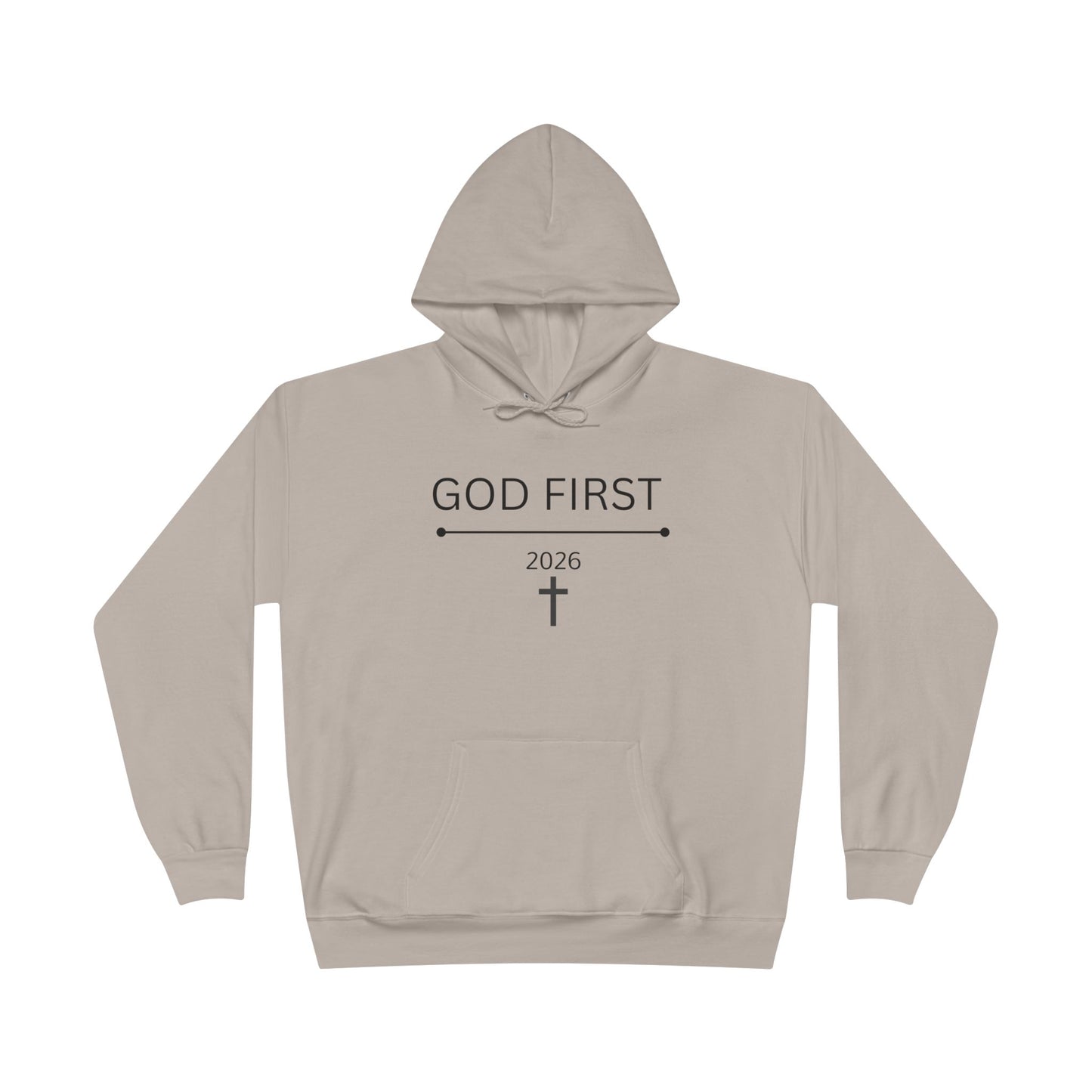 God First Cross Hoodie — Inspirational Christian Pullover (2026)